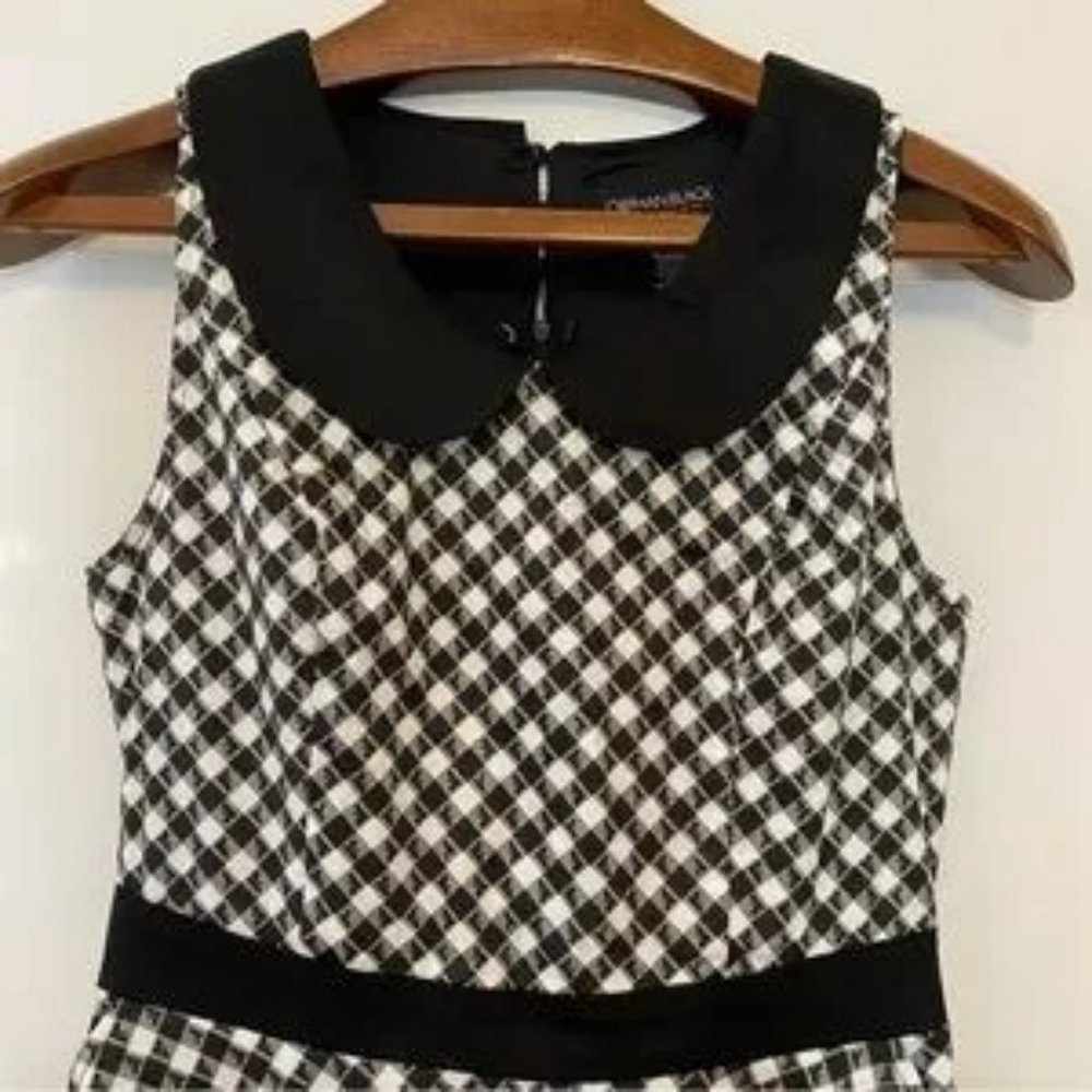 Orphan Black Hot Topic Alison Dress Sz L Black White Gingham Guns